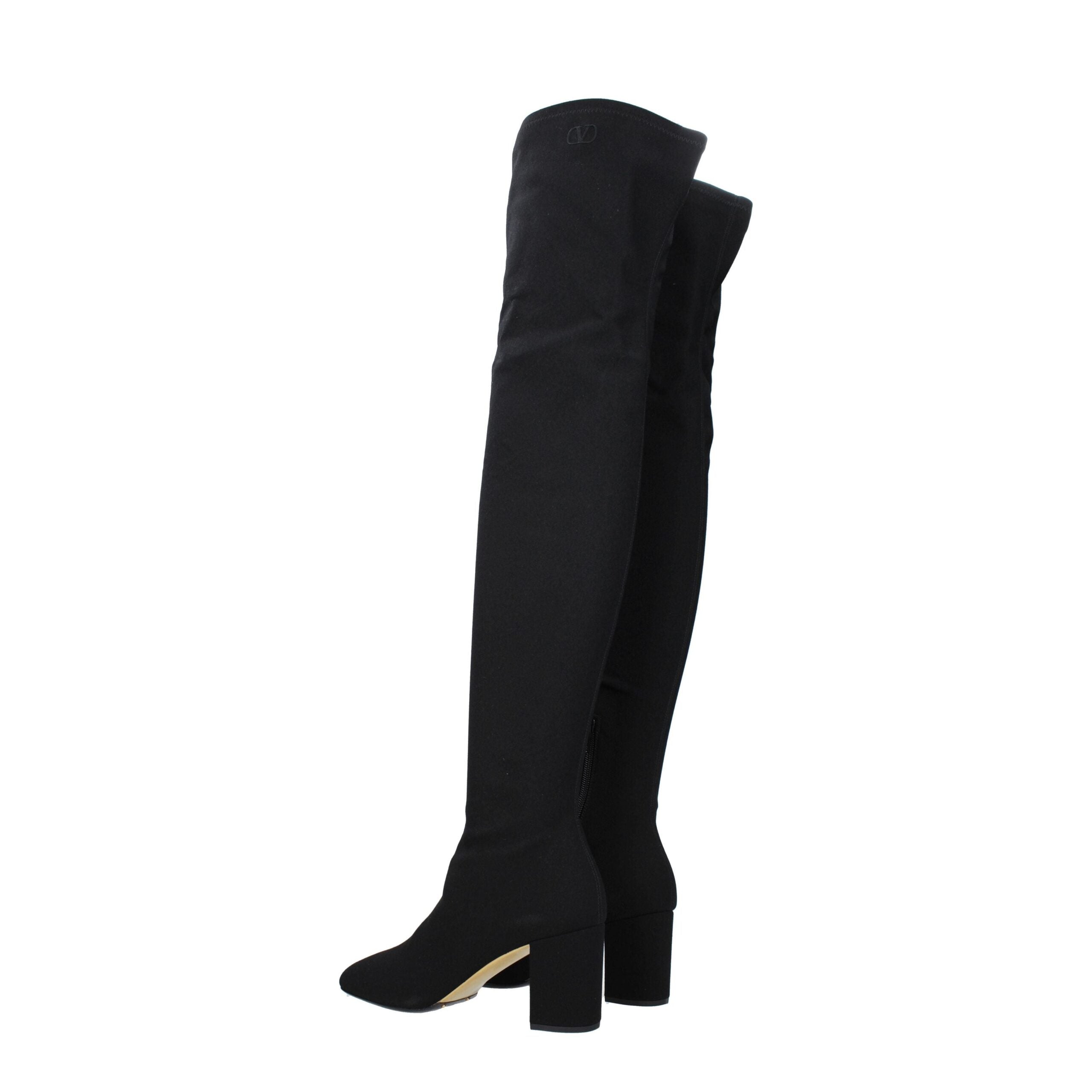 Valentino Garavani Black Fabric Over The Knee Valentino Garavani