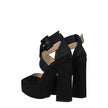 Jimmy Choo Black Satin Platforms Jimmy Choo