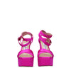 Jimmy Choo Pink Satin Platforms Jimmy Choo