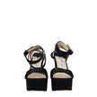 Jimmy Choo Black Satin Platforms Jimmy Choo