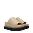 Stella McCartney Beige Leather Slippers Sandals Stella McCartney