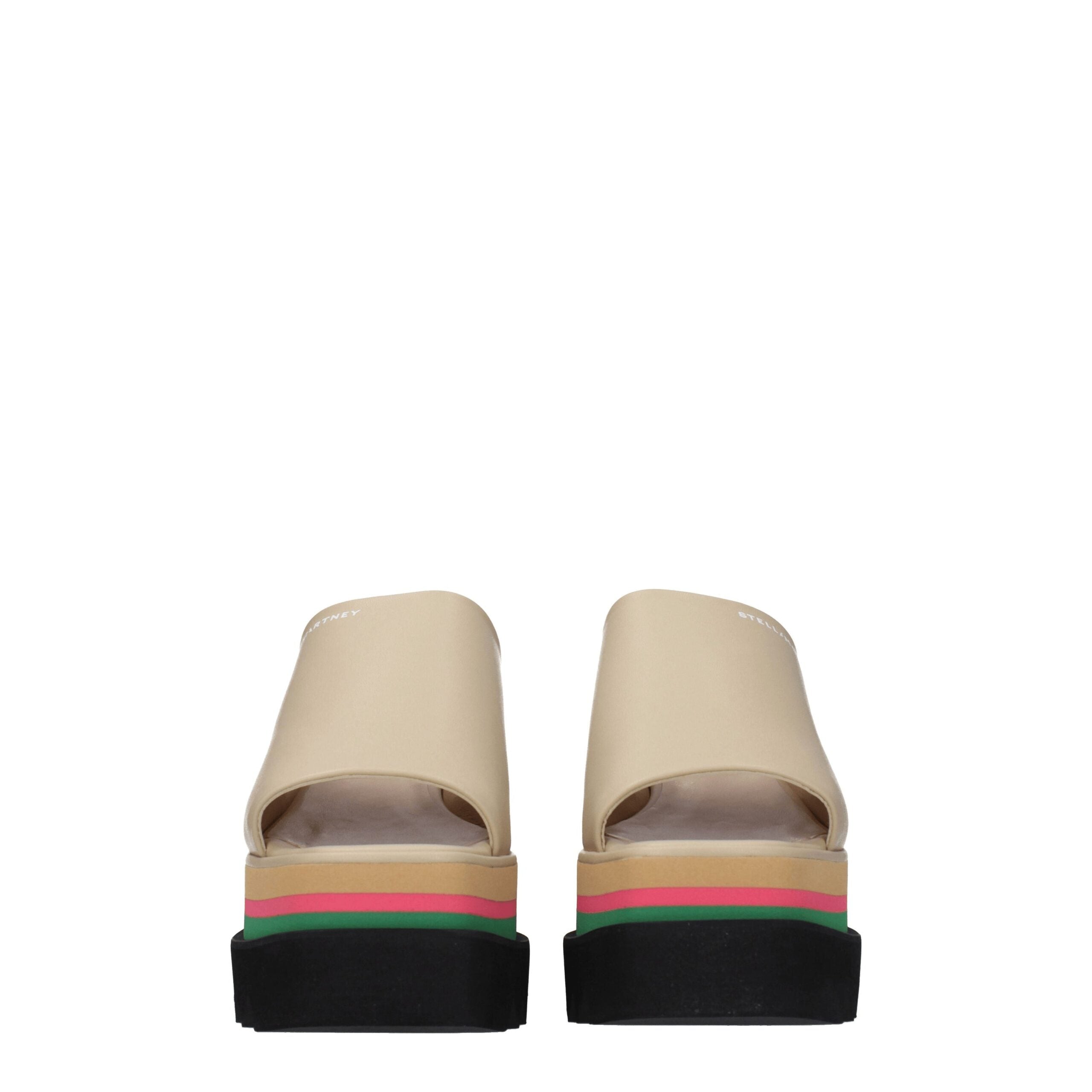 Stella McCartney Beige Leather Slippers Sandals Stella McCartney