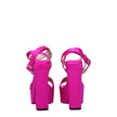 Jimmy Choo Pink Satin Platforms Jimmy Choo
