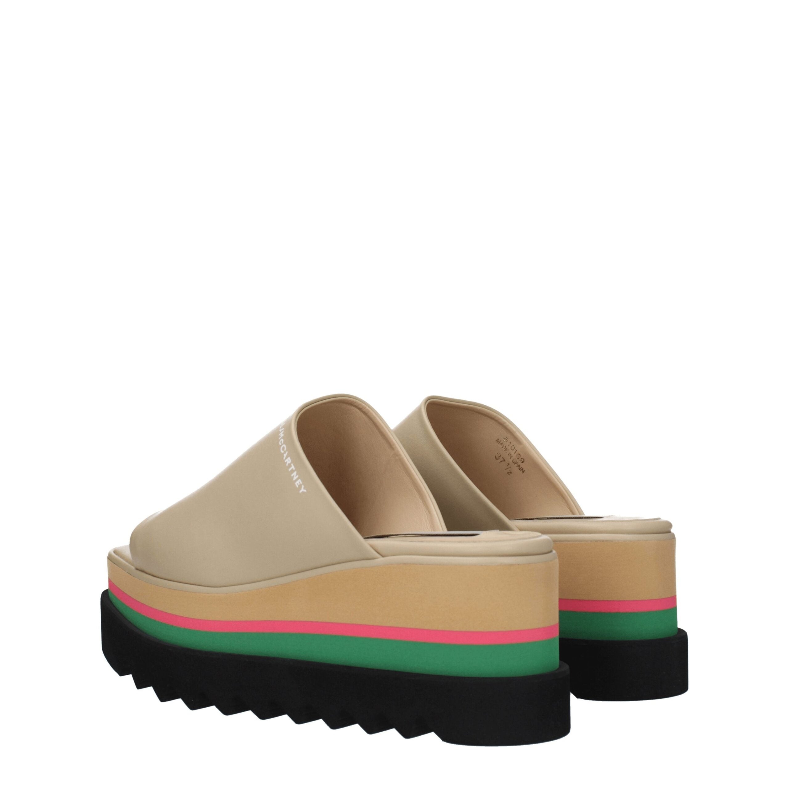 Stella McCartney Beige Leather Slippers Sandals Stella McCartney