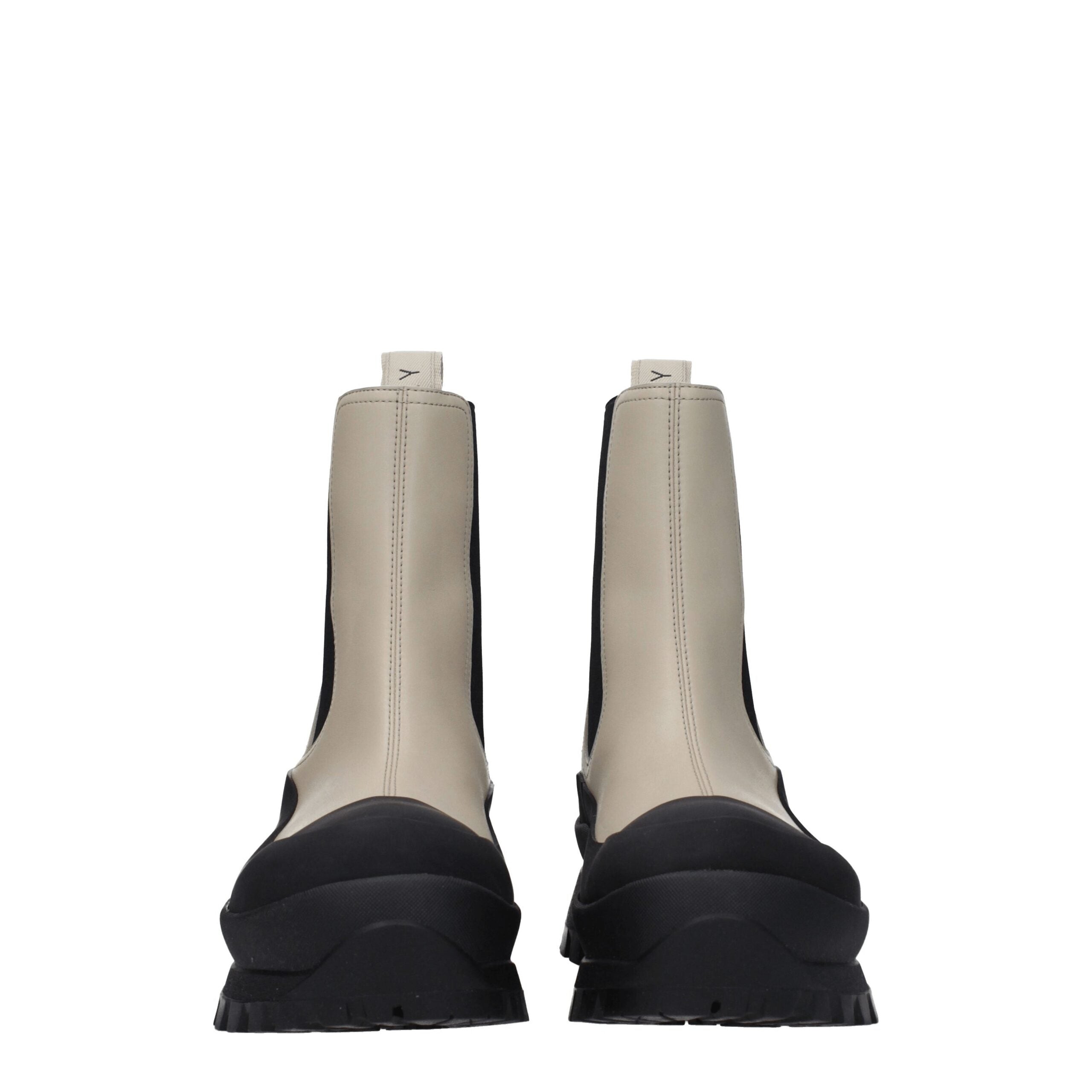 Stella McCartney Black Leather Ankle Boots Stella McCartney