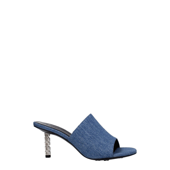Givenchy Blue Fabric Platforms Givenchy