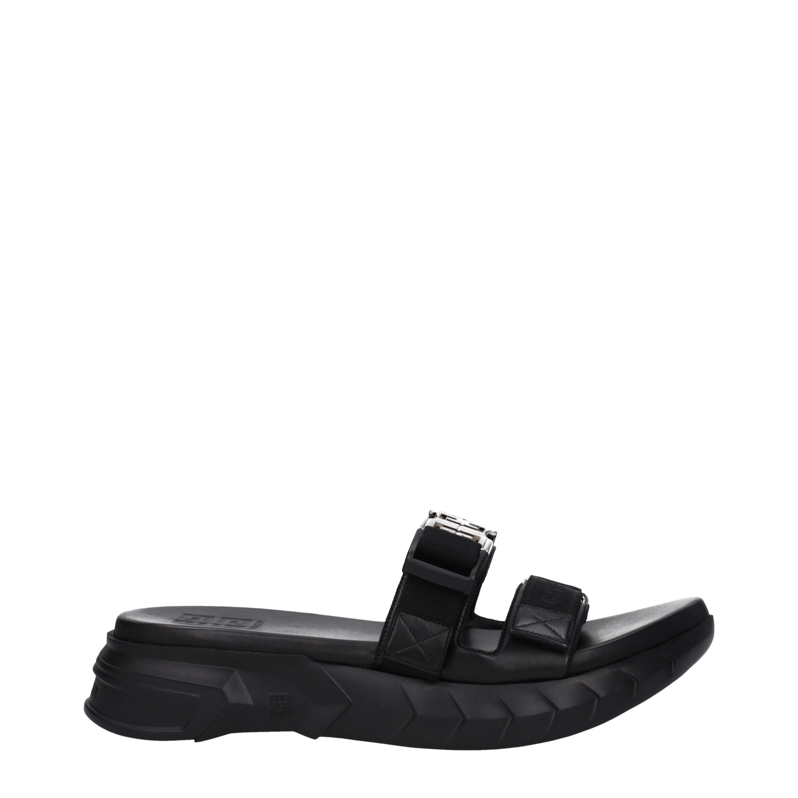 Givenchy Black Fabric Slippers Sandals Givenchy