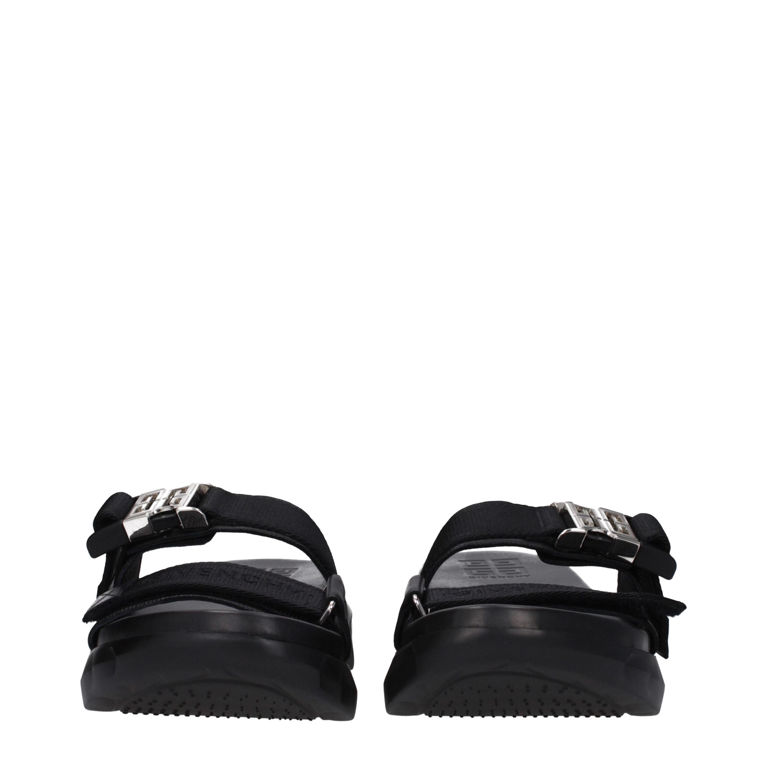 Givenchy Black Fabric Slippers Sandals Givenchy