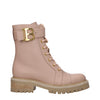 Balmain Beige Leather Ankle Boots Balmain