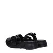 Givenchy Black Fabric Slippers Sandals Givenchy