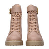Balmain Beige Leather Ankle Boots Balmain
