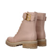 Balmain Beige Leather Ankle Boots Balmain