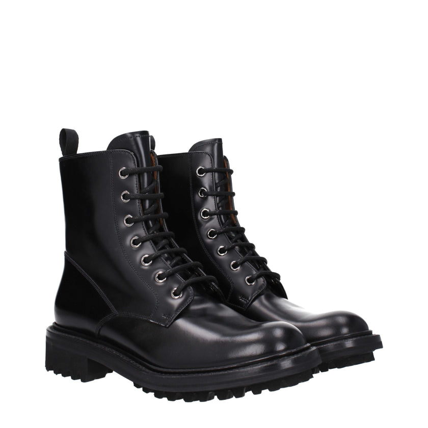 Church's Black Leather Ankle Boots