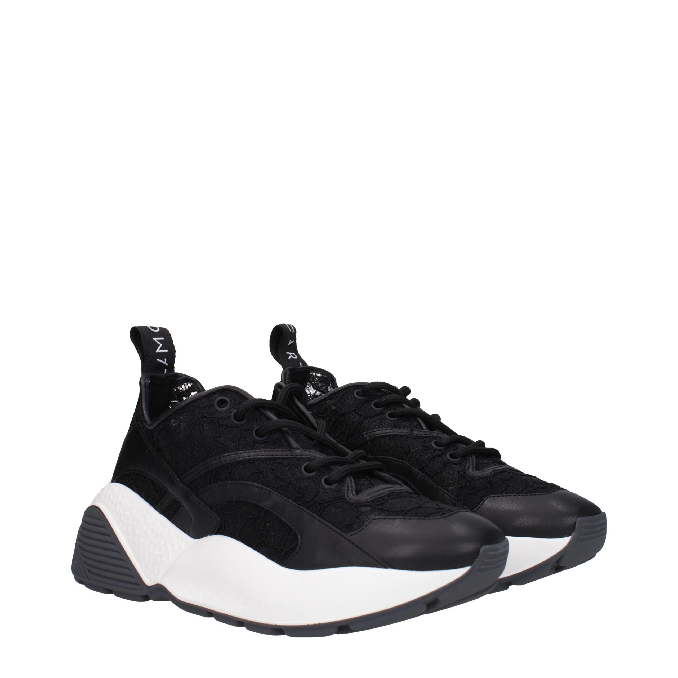 Stella McCartney Black Fabric Chunky Sneakers Stella McCartney
