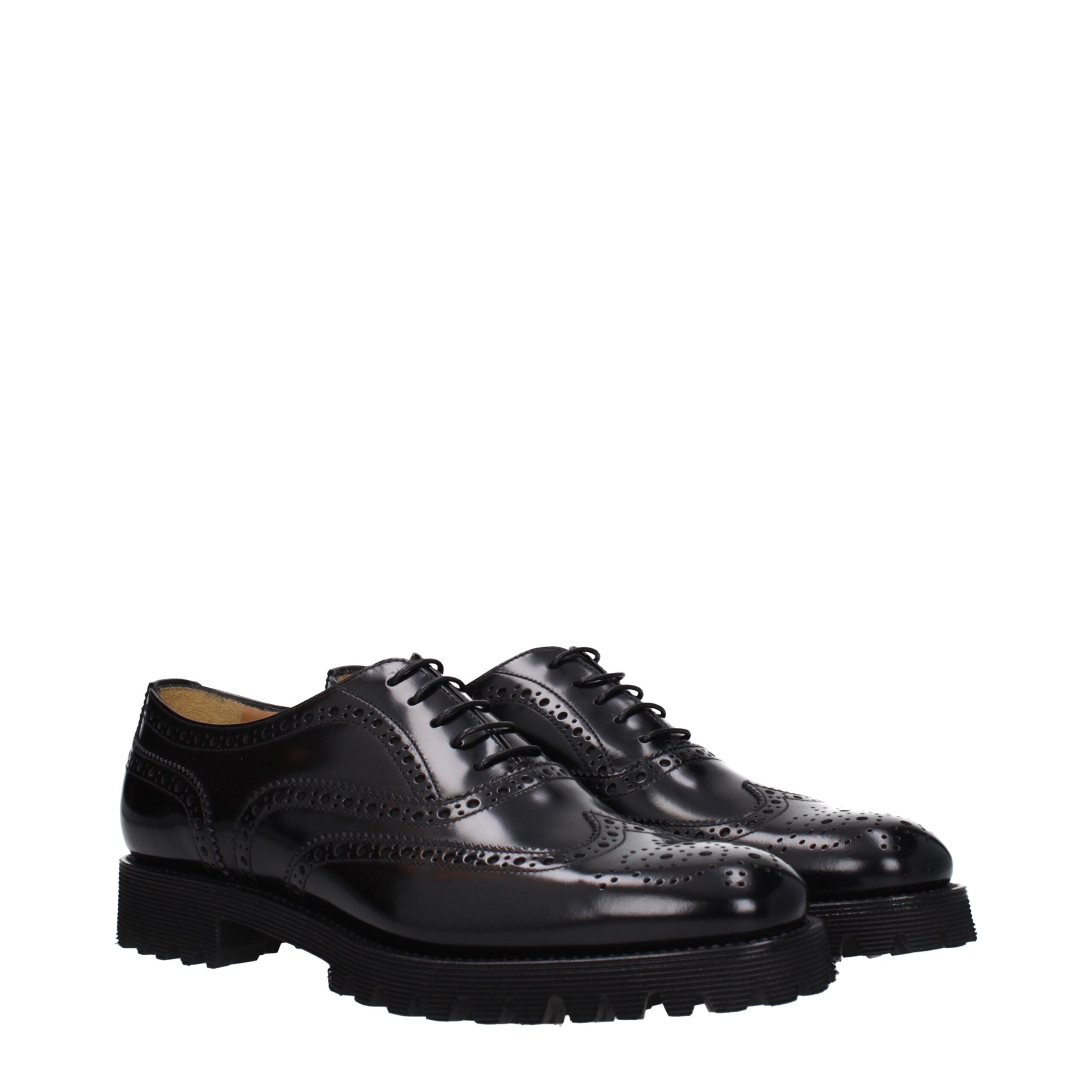 Church's Black Leather Oxfords And Derbies Church's