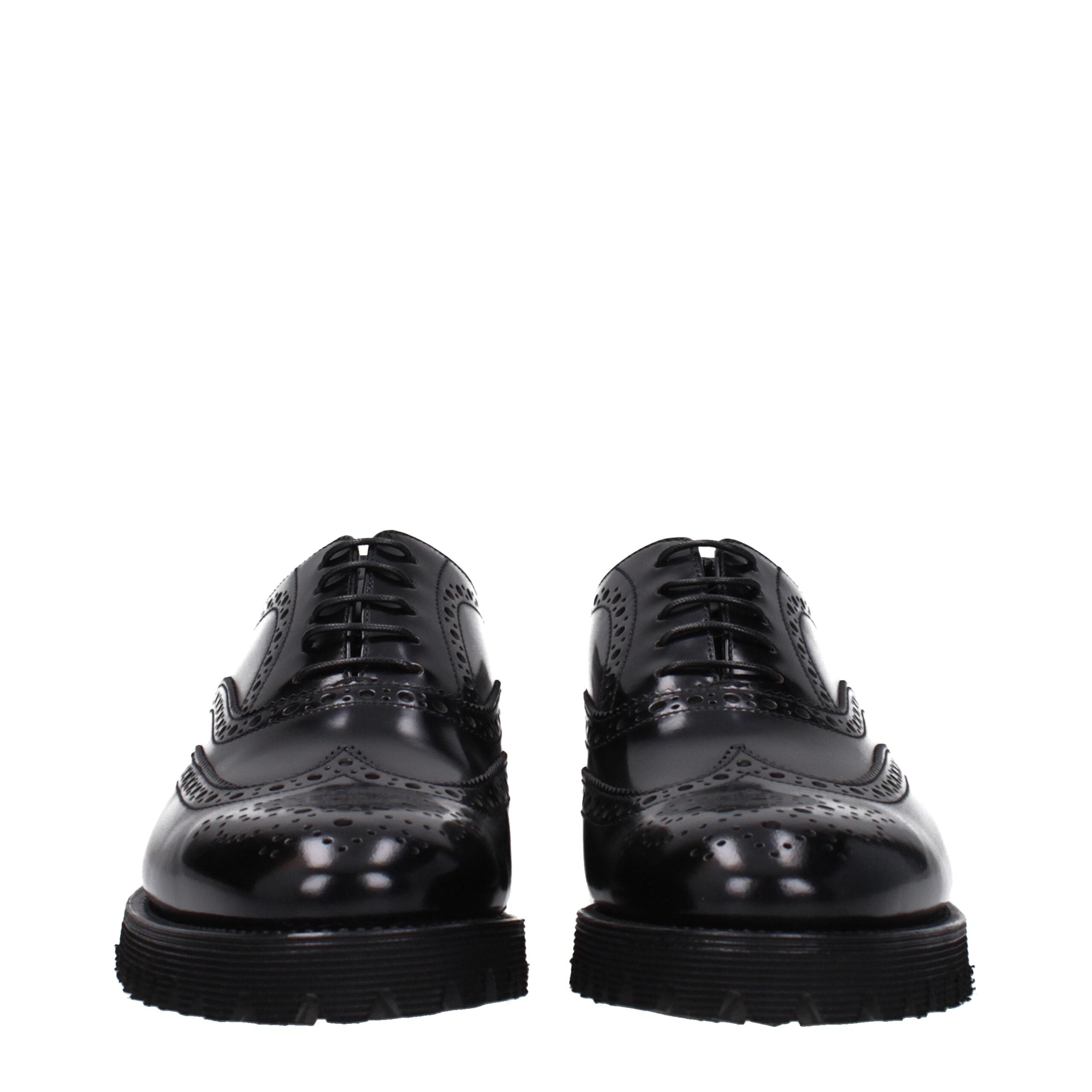 Church's Black Leather Oxfords And Derbies Church's