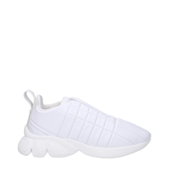 Burberry White Leather Sneakers Burberry