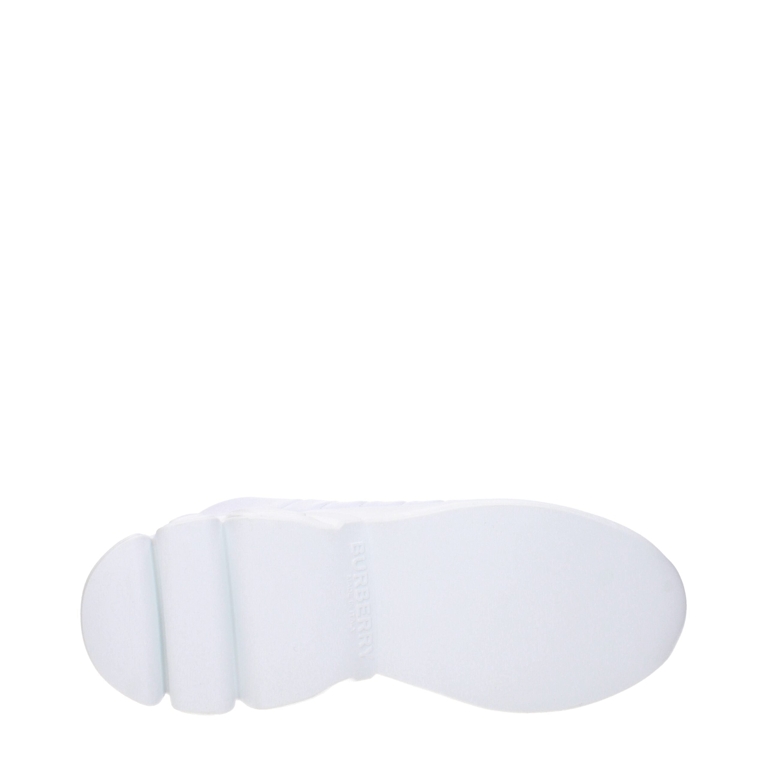 Burberry White Leather Sneakers Burberry