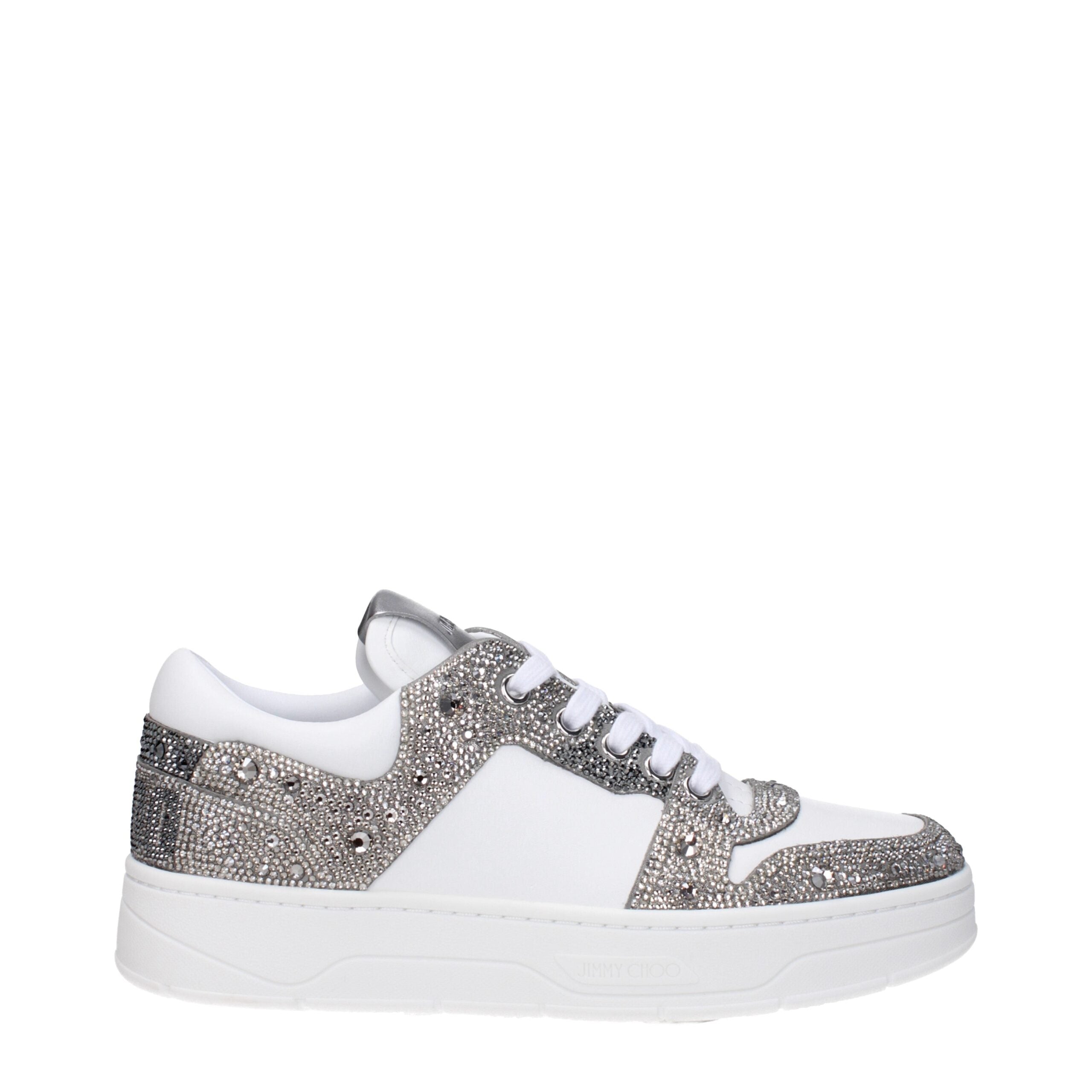 Jimmy Choo White Leather Chunky Sneakers Jimmy Choo