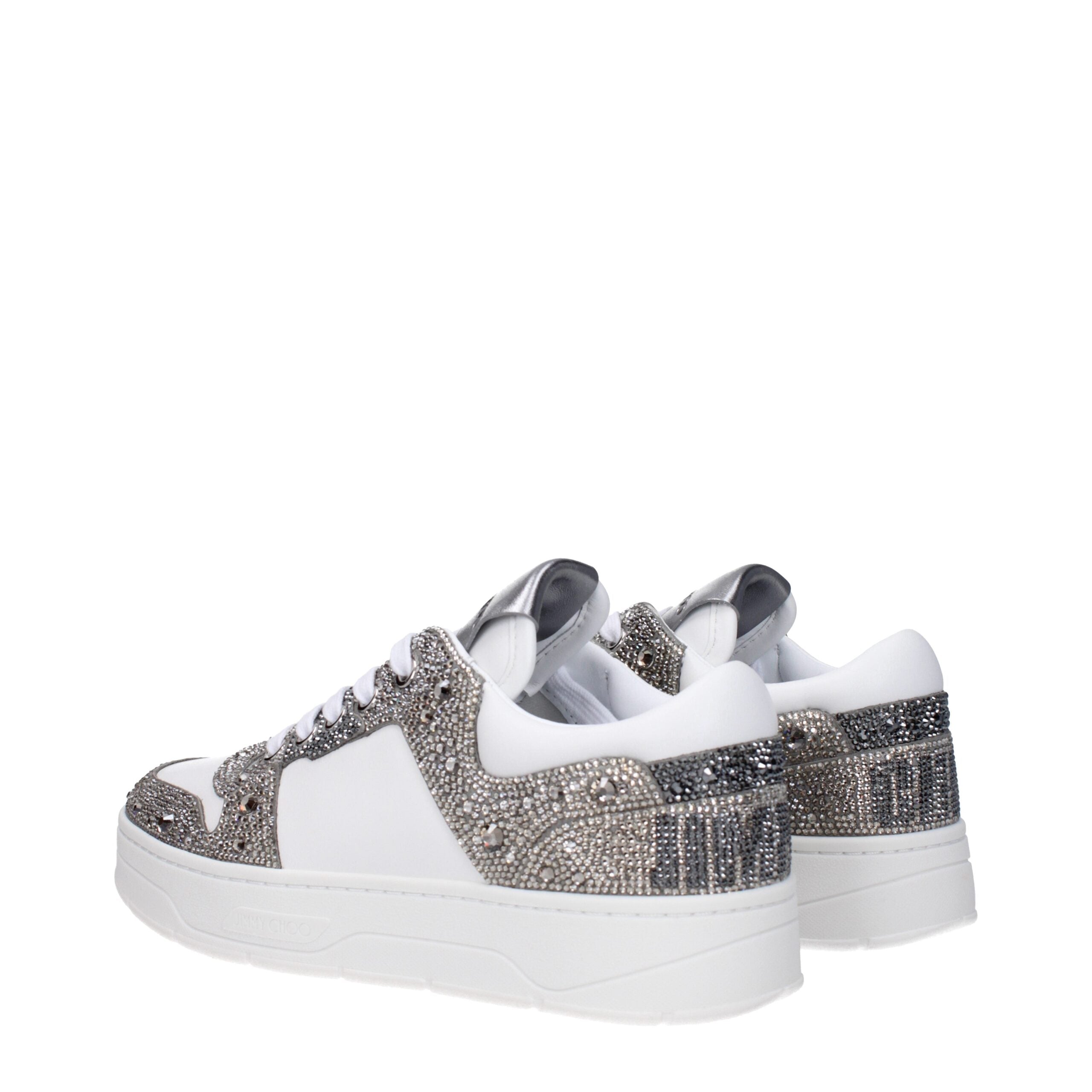 Jimmy Choo White Leather Chunky Sneakers Jimmy Choo