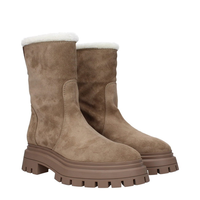 Stuart Weitzman Beige Leather Ankle Boots Stuart Weitzman