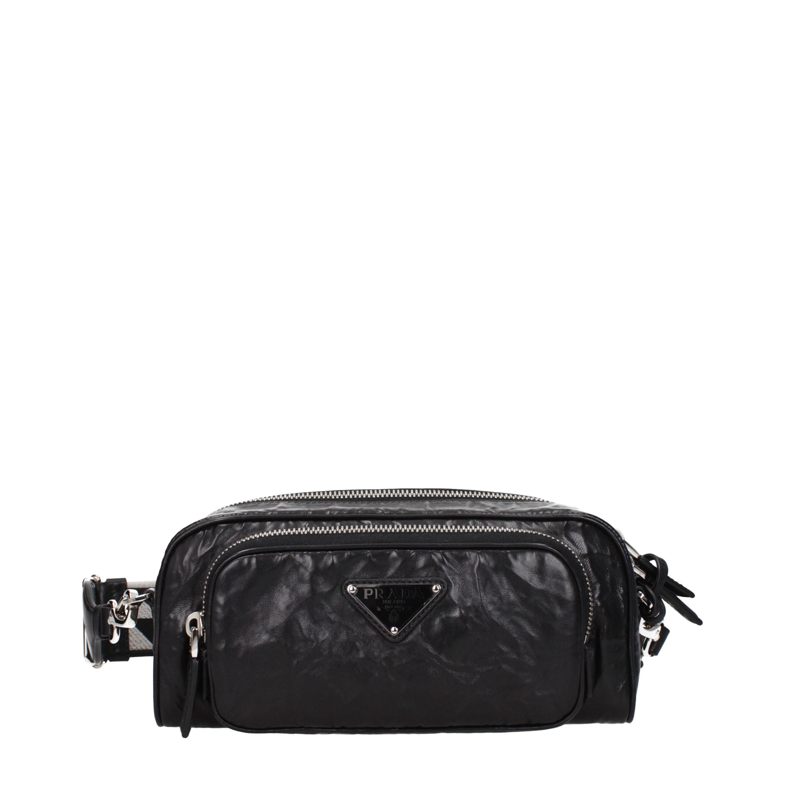 Prada Black Leather Crossbody Bags Prada