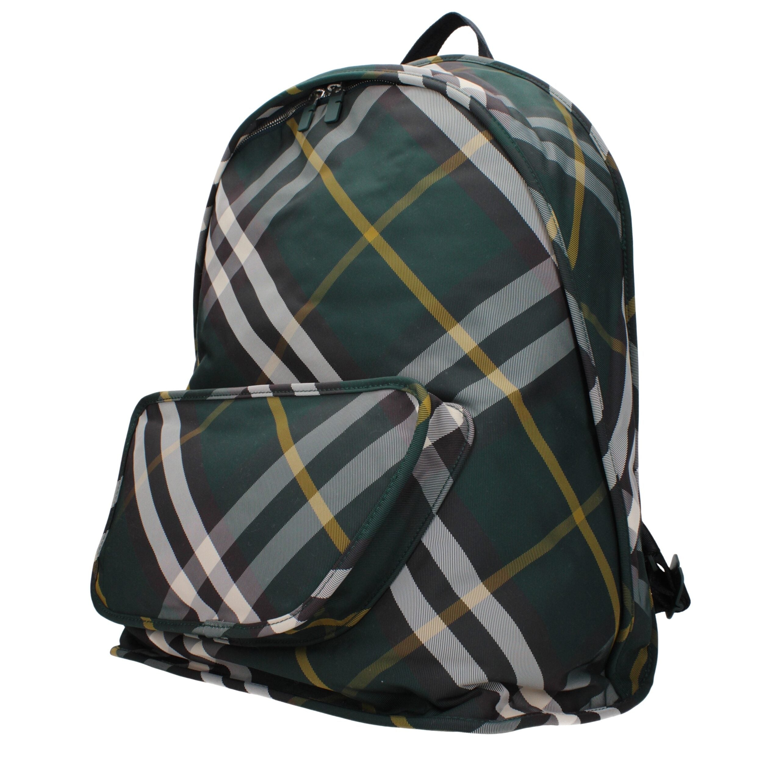 Burberry Green Fabric Backpacks Burberry