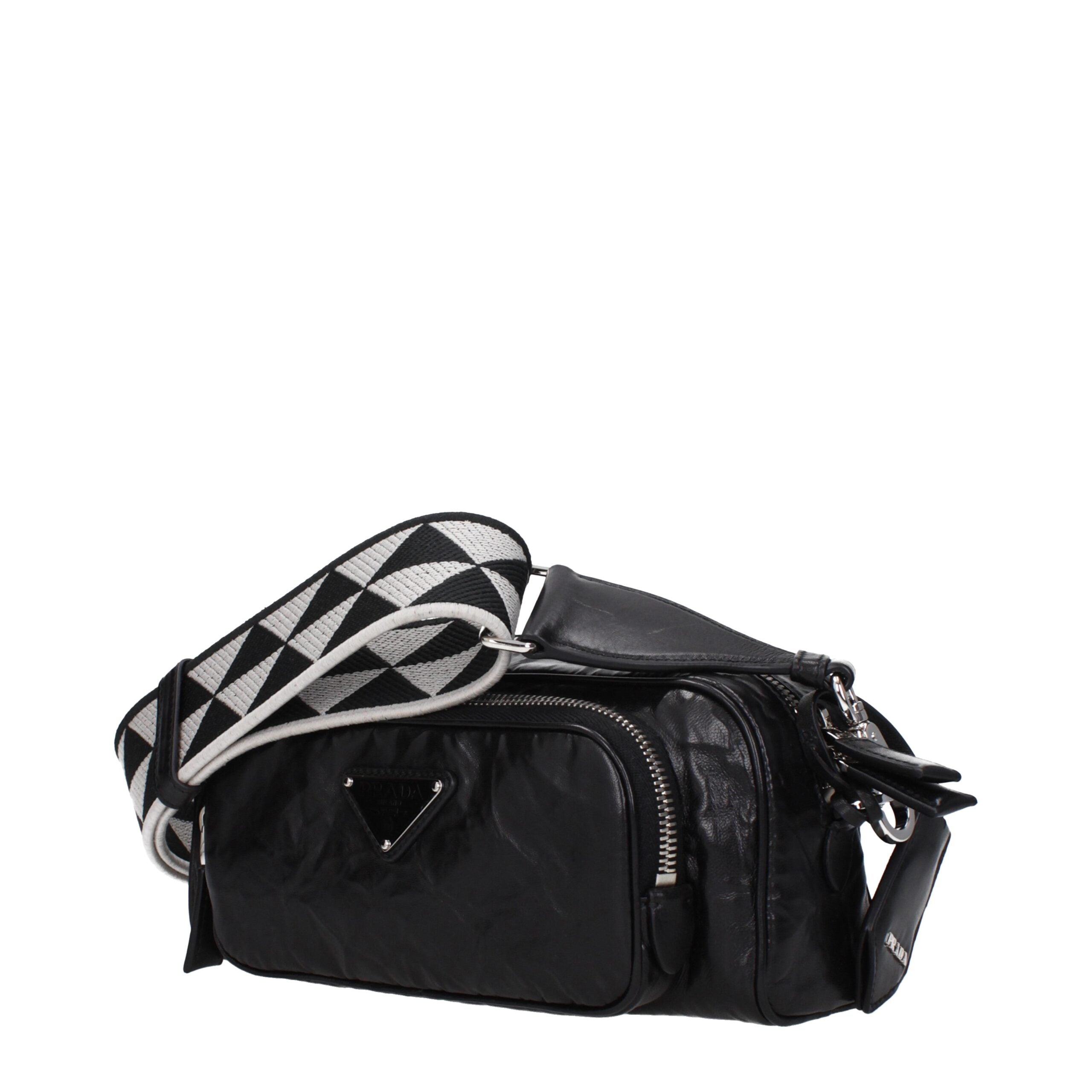 Prada Black Leather Crossbody Bags Prada