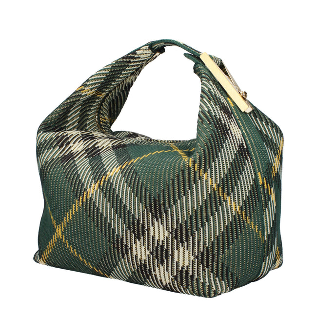 Burberry Green Fabric Handbags Burberry