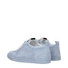 Christian Louboutin Blue Leather Slip-On Loafers Christian Louboutin