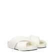 Jil Sander White Leather Slippers Sandals Jil Sander