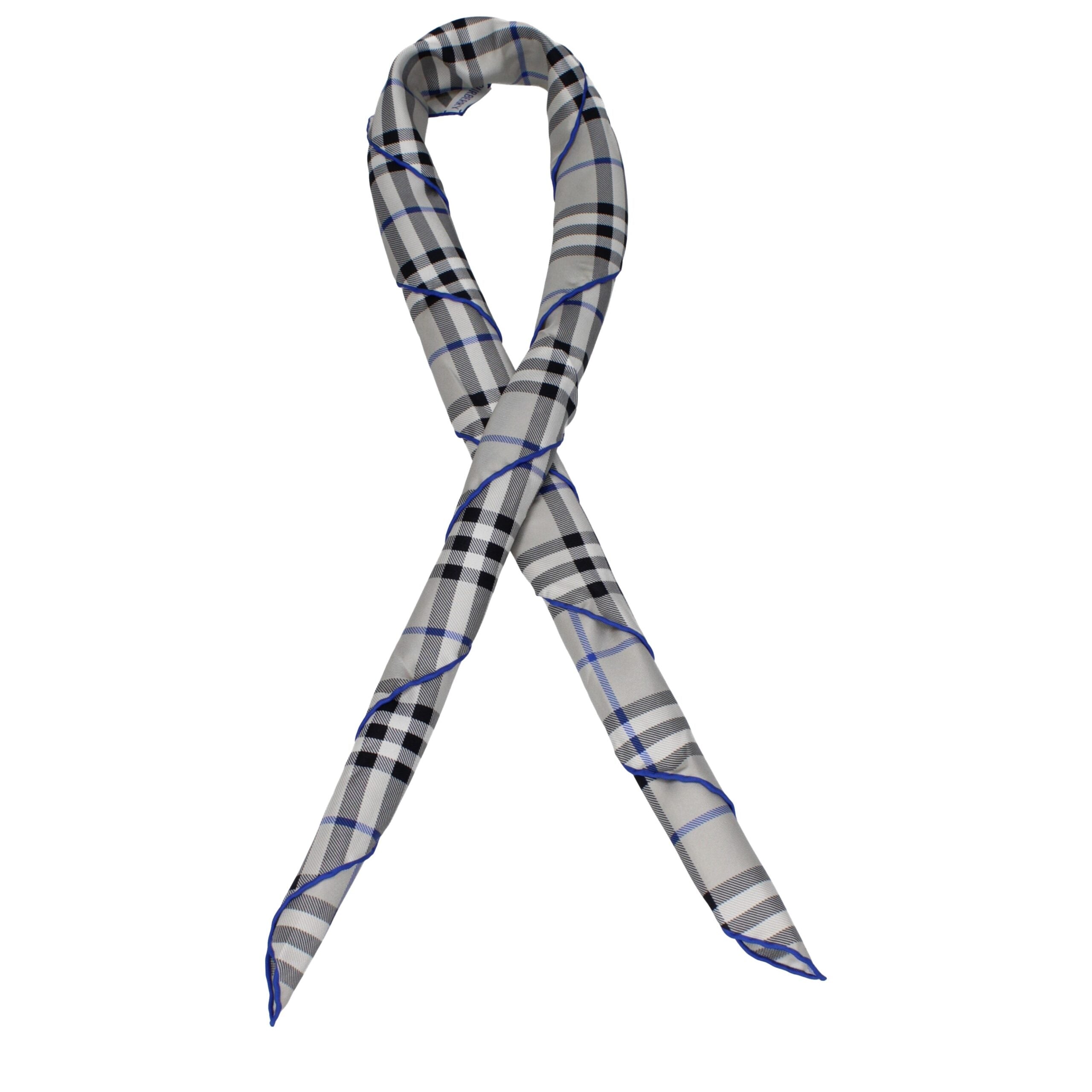 Burberry Gray Silk Foulards Burberry