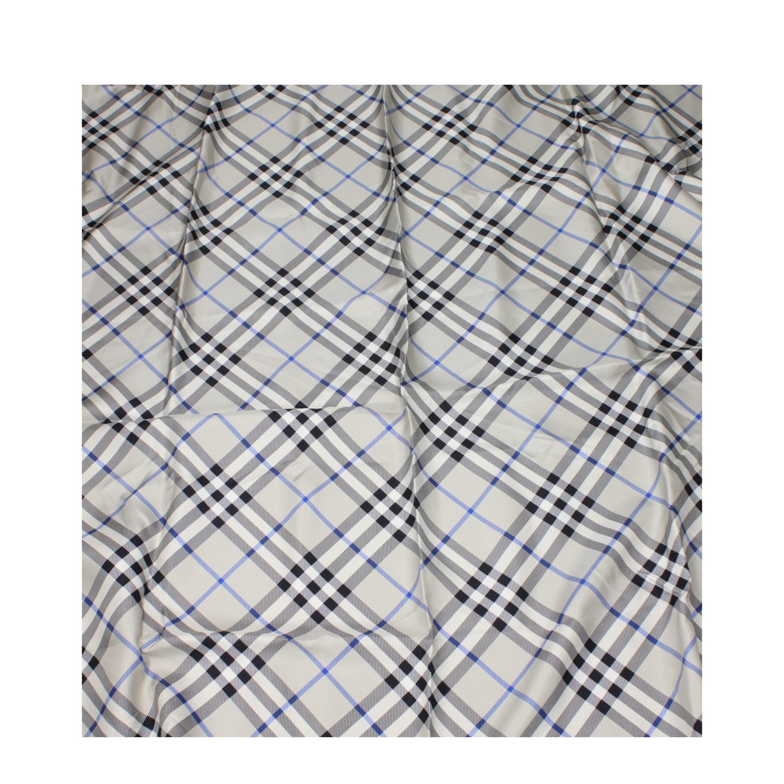 Burberry Gray Silk Foulards Burberry