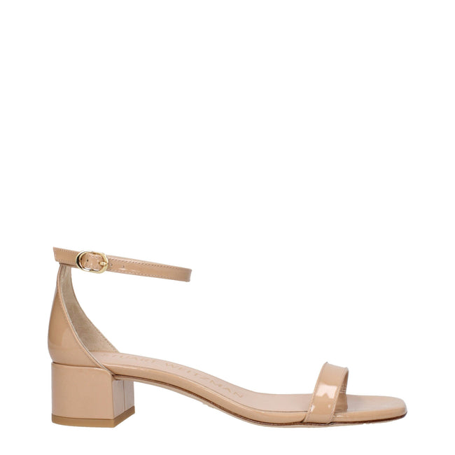 Stuart Weitzman Pink Leather Flat Sandals Stuart Weitzman