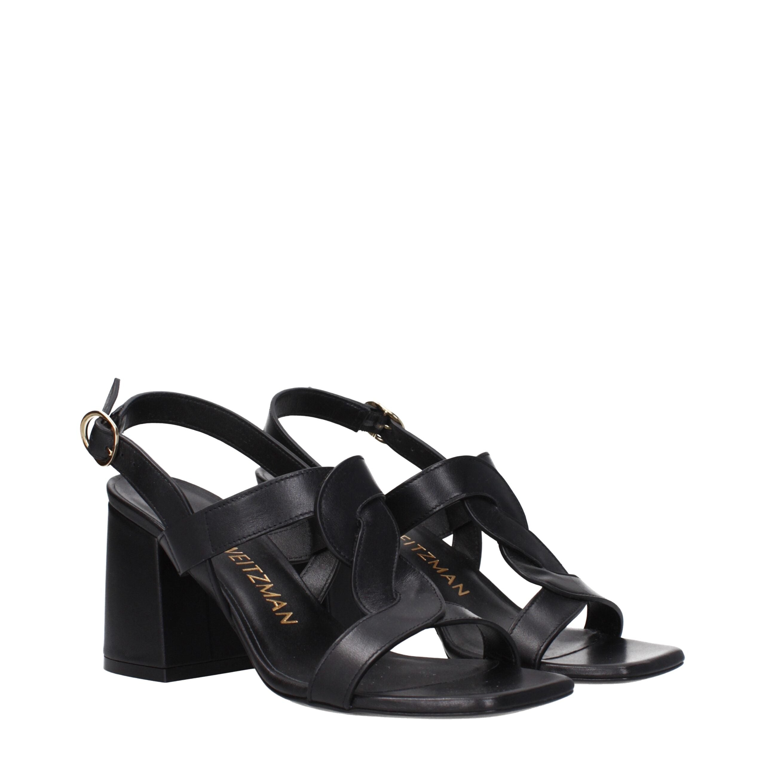 Stuart Weitzman Black Leather Platforms Stuart Weitzman