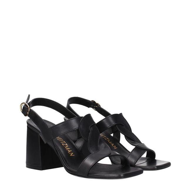 Stuart Weitzman Black Leather Platforms Stuart Weitzman
