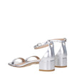 Stuart Weitzman Gray Leather Flat Sandals Stuart Weitzman
