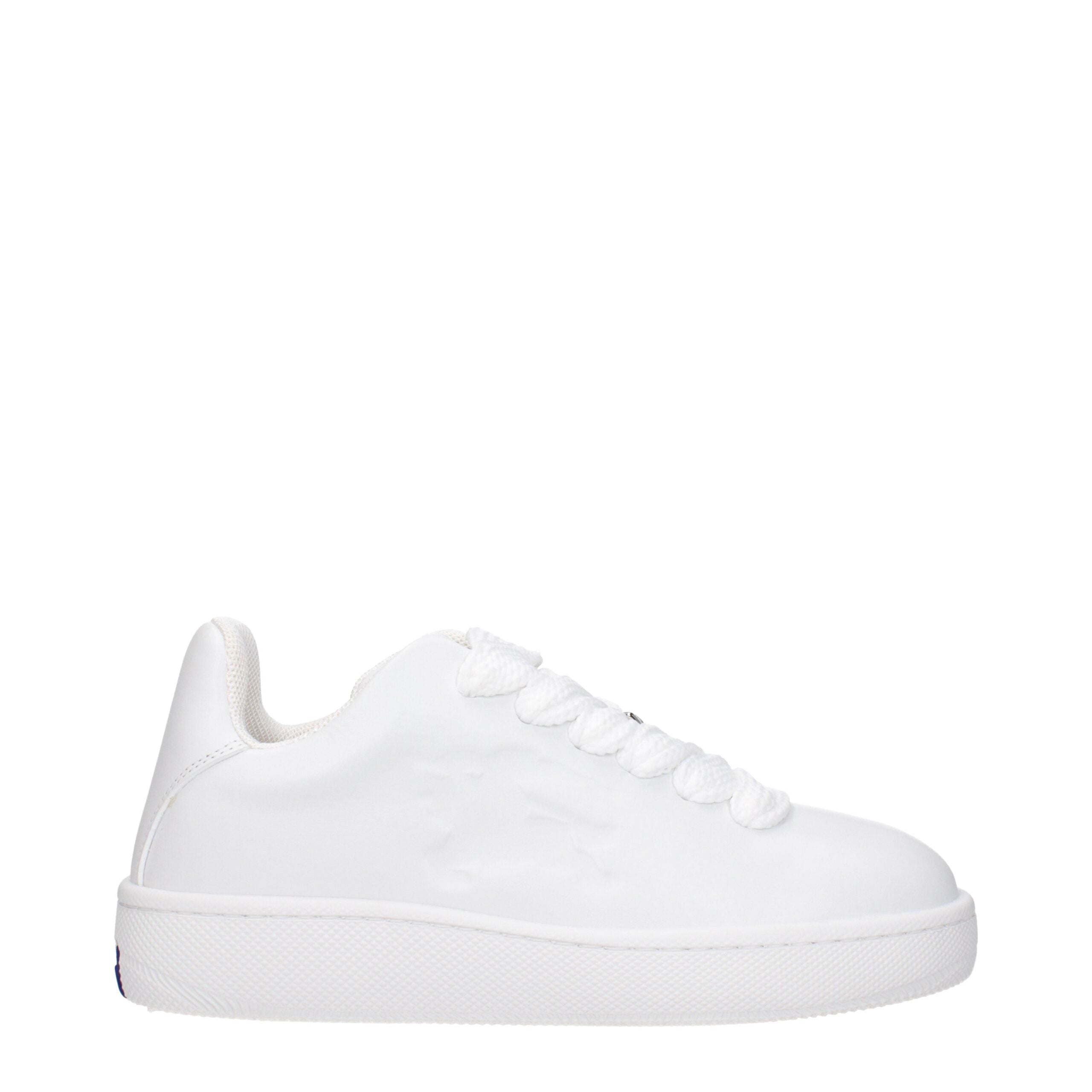 Burberry White Leather Low Tops Burberry
