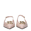 Dolce & Gabbana Pink Leather Ballet Flats Dolce & Gabbana