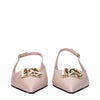 Dolce & Gabbana Pink Leather Ballet Flats Dolce & Gabbana