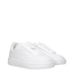 Burberry White Leather Low Tops Burberry