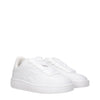 Burberry White Leather Low Tops Burberry