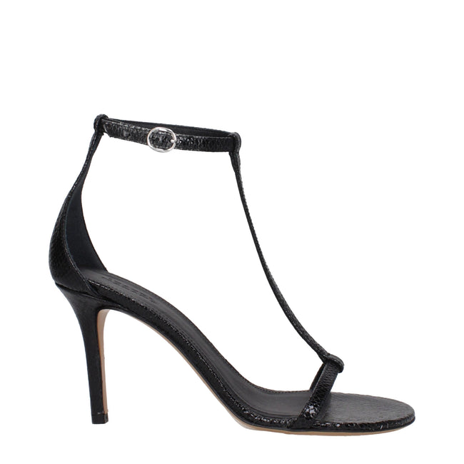 Isabel Marant Black Leather Stiletto Heels Sandals Isabel Marant