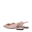 Dolce & Gabbana Pink Leather Ballet Flats Dolce & Gabbana