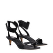 Isabel Marant Black Leather Flat Sandals Isabel Marant