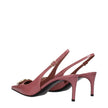 Dolce & Gabbana Pink Leather High Heel Pumps Dolce & Gabbana