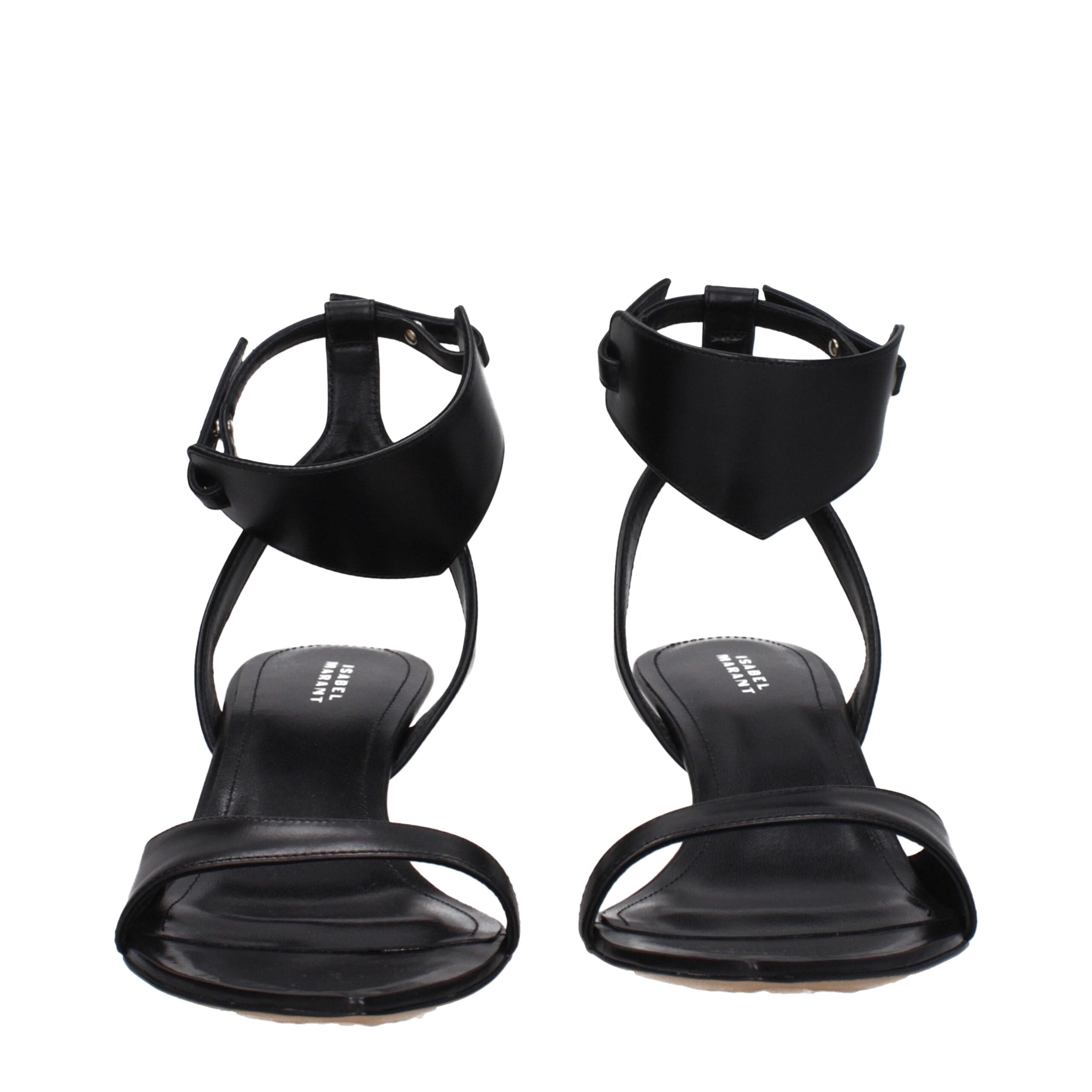 Isabel Marant Black Leather Flat Sandals Isabel Marant