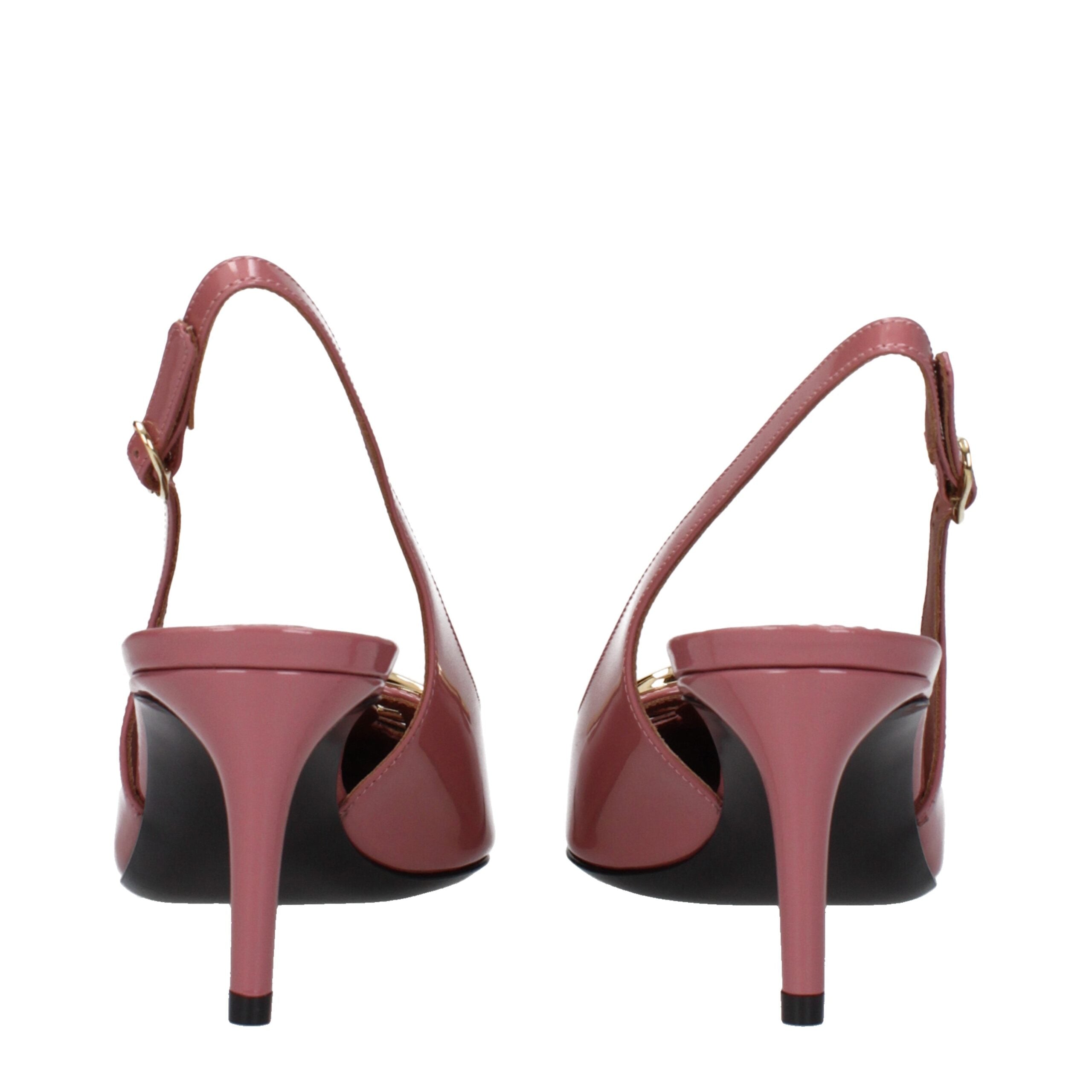Dolce & Gabbana Pink Leather High Heel Pumps Dolce & Gabbana