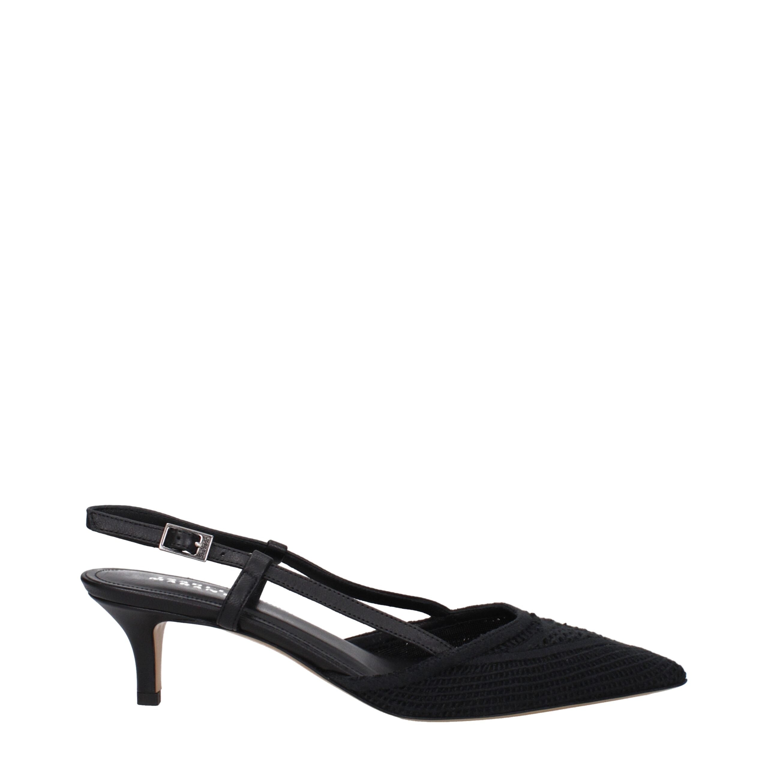 Isabel Marant Black Fabric Mid Heel Pumps Isabel Marant