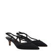 Isabel Marant Black Fabric Mid Heel Pumps Isabel Marant